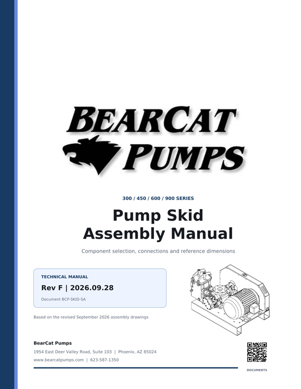 Pump Skid Assembly Manual, Rev F cover