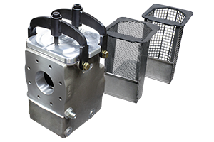 4 in Screen Box with coarse and fine basket options.